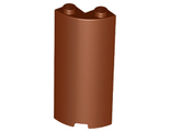 Cylinder Quarter 2 x 2 x 5 with 1 x 1 Cutout, Reddish Brown (30987 / 6222949)
