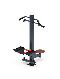 «Степ + Твистер» СТ 019-01 двойной уличный тренажер