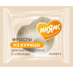 Лакомство Мнямс для собак "Фросты" с курицей, размер S, 1,5 г