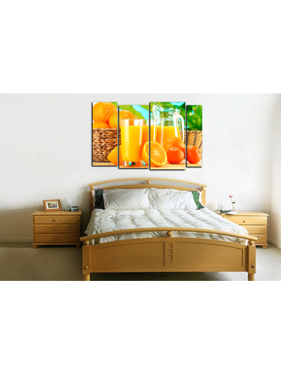 Модульная картина "Апельсины и сок"