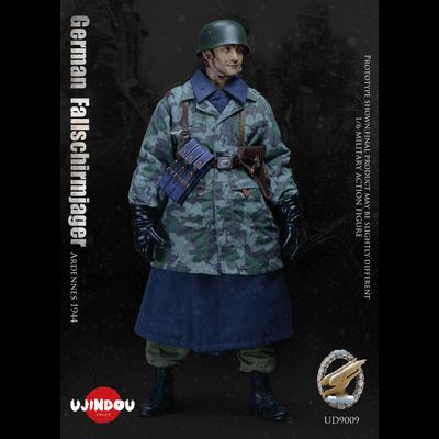 Немецкий парашютист в Арденнах, 1944 г  - КОЛЛЕКЦИОННАЯ ФИГУРКА 1/6 WWII German Fallschirmjager Ardennes 1944 (UD9009) - UJINDOU