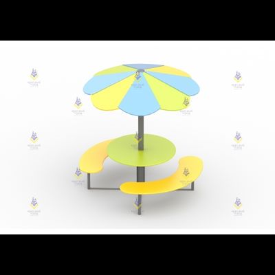 1436 Столик с навесом «Грибок»