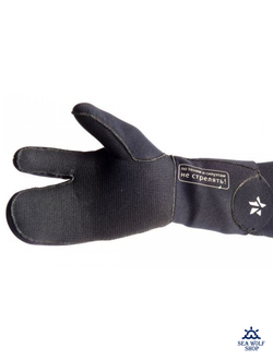 Рукавицы неопреновые 9мм Sargan 3х-палые "Мечта пианиста" р.XL