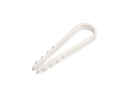 Дюбель-хомут ДХ 11–18 (бел) (100шт) для круглого кабеля