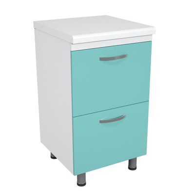 Тумба металлическая с ящиками на опорах ТМЯ-2.0