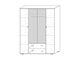 ШКАФ 4-Х СТВОРЧАТЫЙ БЭТТИ, 1600*2100*470