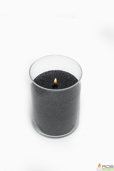 Насыпная свеча "Цилиндр 15 см", чёрная "Графит"