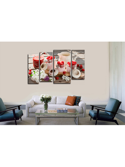 Модульная картина "Ягодные сливки"