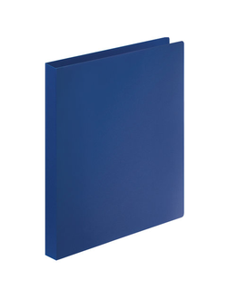 Папка на 4 кольцах STAFF, 25 мм, синяя, до 170 листов, 0,5 мм, 225724