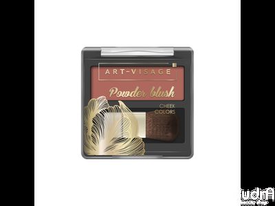 ART VISAGE Компактные румяна "POWDER BLUSH" с кисточкой | Арт Визаж. Тон 301 peach