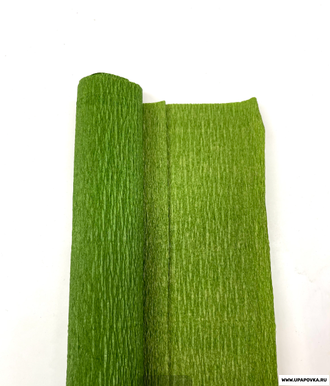 Бумага гофрированная 50 см x 2,5 м Травяной 55