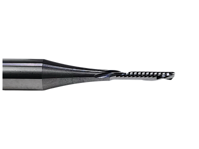 Фреза спиральная по пластику 2x8 s3x50 Z1 HM стружки вниз