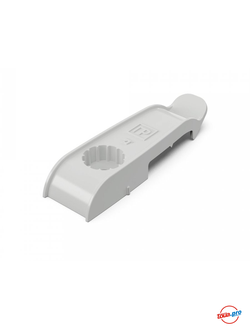 Держатель плоского кабеля Промрукав односторонний на 2 места серый 30 шт. PR13.0438