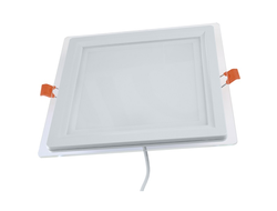 Светильник квадратный светодиодный downlight 12Вт с подсветкой /Ecola™/