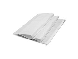 Мешок-сумка белый п/п 35*45  (5 кг.) (с пробивной ручкой без логотипа)