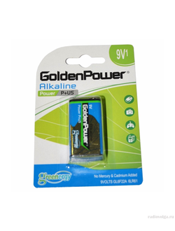 Golden Power 6F22 (б/б) Long Life крона 9V (10)(100) Элем.электропитания