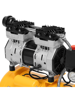 Компрессор DLS950/24 безмаслянный малошумный 950 Вт, 165 л/мин, ресивер 24 л Denzel