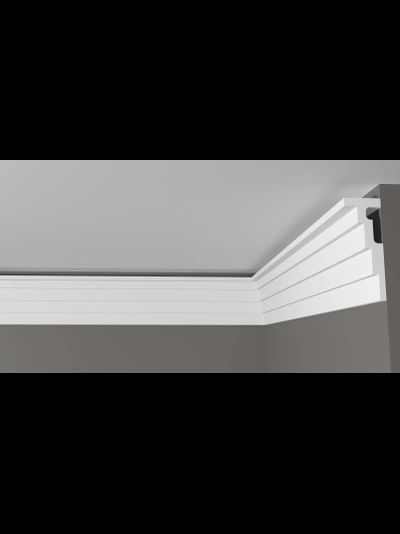 Потолочный плинтус DECOR-DIZAYN DD514, из дюрополимера, под покраску, ударопрочный, 2 метра