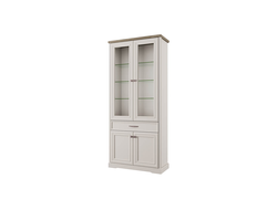 Гостиная ТОСКАНА - 19 TOSCANA NEW Шкаф с витриной 2V2D1S