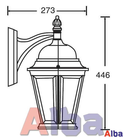Садово парковый светильник Astoria 402 ромб, Gb
