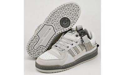 Кроссовки Adidas x Bad Bunny Forum Low Grey зимние