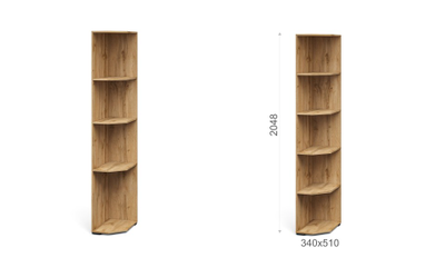 Гостиная ЛАЦИО СКАНДИ - Угловое окончание Дуб Вотан