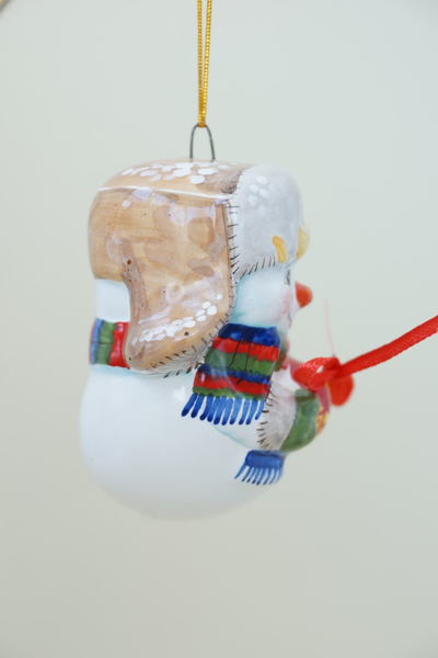 Снеговик в ушанке - Снежная семейка