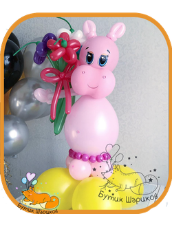 Фигура "Розовый Бегемотик"