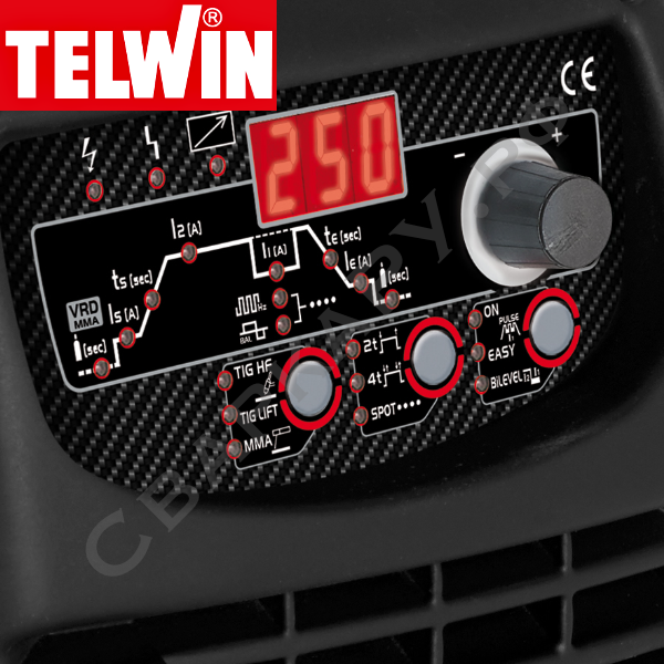 Установка для аргонодуговой сварки Telwin SUPERIOR TIG 251 DC-HF/LIFT VRD