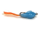 Приманка Малек-Гаврик 15мм, крючек №10, цвет № 4 - Голубой (UV), хвостик распушенный красный