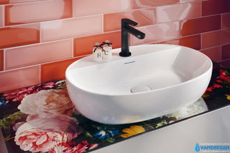 Плитка Kerama Marazzi Аккорд Коралловый Грань 9023 8.5х28.5