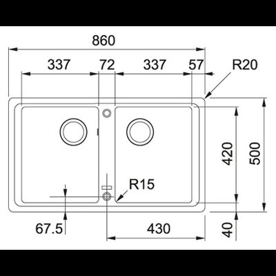 Мойка Franke Basis BFG 620-86