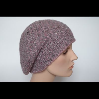 Розовый берет с пайетками женский Vizio Италия 6532