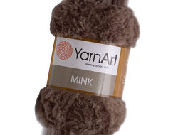 Mink (Yarn Art) пряжа  цвет темно бежевый № 332