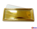 Фотомагнит золотой панорамный 115х40 мм (продается упаковкой по 5шт)
