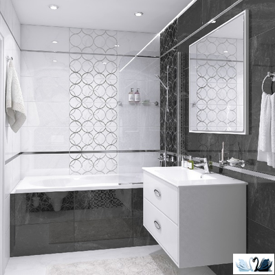 Керамогранит Laparet Crystal черный 40 х 40 см