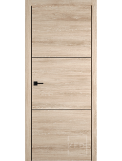 Межкомнатная Дверь VFD Urban 2  Sand Vellum AL кромка черная