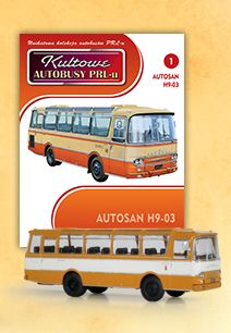Коллекционная модель с журналом &quot;KULTOWE AUTOBUSY PRL-u&quot; (Культовые автобусы) № 1. AUTOSAN H9-03