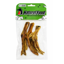 Naturel Food (Натурель Фуд) Натуральное лакомство для собак Утиные лапки сушеные, 80 г