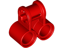 Technic, Axle and Pin Connector Perpendicular Double, Red (32291 / 4128594 / 4129594 / 6280393)