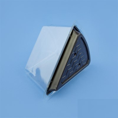 Контейнер для куска торта треуг. (прозр./кор. пластик), 150*122*90мм