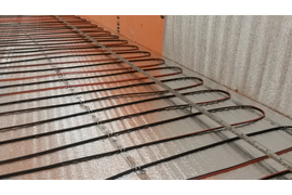 Монтаж кабельного тёплого пола
