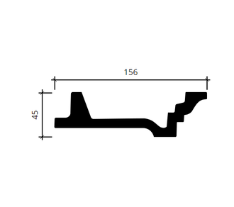 Карниз 1.50.277 - 45*156*2000мм