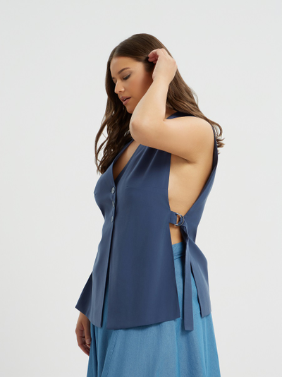 Жилет индиго