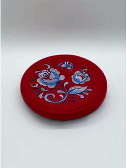 Сменный верх для кубанки. Вышитый голубой