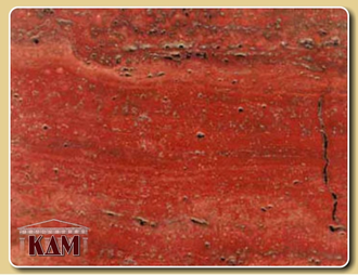 ТРАВЕРТИН PERSIAN RED - ИРАН - натуральный камень на складе компании КДМ034 в Волжском образец