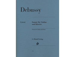 Debussy. Sonate für Violine und Klavier