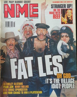 NME Magazine 28 November 1998 Fat Les Cover Иностранные музыкальные журналы, Intpressshop