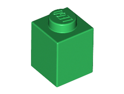Brick 1 x 1, Green (3005 / 300528)