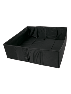 Короб для хранения БЕЗ крышки складной, черный (разные размеры)